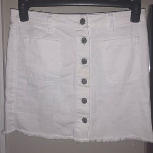 Urban Outfitters white button up skirt